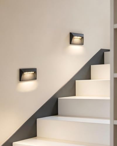 4 Pack Outdoor Step Lights, 1W 48LM LED Aluminum Low Voltage Landscape Lighting with Patent Connector, 3000K Warm White IP65 Waterproof Low Voltage Deck Lights, ETL, UL, CSA Listed - Image 6