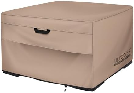 ULTCOVER Waterproof Square Patio Fire Pit Table Cover 28 inch by ULTCOVER