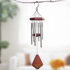 Wind Chime Outdoor 18" Memorial Wind Chime with 6 Tubes Soothing Melodic Tones Sympathy Gifts Patio Home Decoration Decorative(Gold) - Image 6