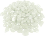 4.8Lbs 1100pcs Glow in The Dark Stones Garden Pebbles Rocks Indoor Outdoor Decor Luminous Stone for Walkways Driveway Yard Grass (White in Daytime, Blue in Night) - Image 2
