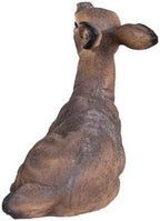 Decorative Deer Garden Statue, Lifelike Resting Fawn Figurine, Brown - Image 5
