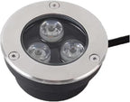 Ultra Thin Walkover Lights Terrace Garden 3W LED Buried Light IP68 Waterproof 304 Stainless Steel for Lawn, Swimming Pool, Pong Lighting(Warm White,24V) by Unknown