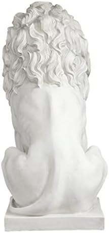 Design Toscano Lion of Florence Sentinel Indoor/Outdoor Animal Statue, 28 Inch Tall, Cast Stone Resin, Antique Stone Finish - Image 5
