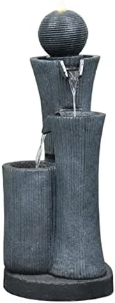 Indoor Fountain Resin Waterfall Tabletop - Tiered Indoor/Outdoor Water Decorative for Home or Office Rockery by Unknown