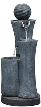 Indoor Fountain Resin Waterfall Tabletop - Tiered Indoor/Outdoor Water Decorative for Home or Office Rockery by Unknown