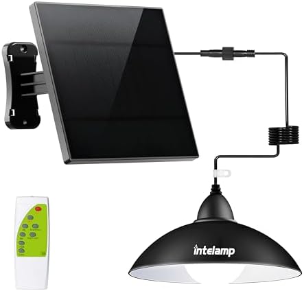 intelamp Solar Pendant Lights, 1 Pack 4000mAh for Chicken Coop & Shed by IntelampSolarLightingArtist