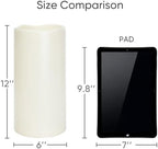 Homemory 6" x 12" Extra Large Outdoor Waterproof Candle with Auto 6H Timer - Image 3