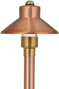 VOLT Flat Hat 12V Copper Path Light (5" Shade, 25" Tall) by VOLT