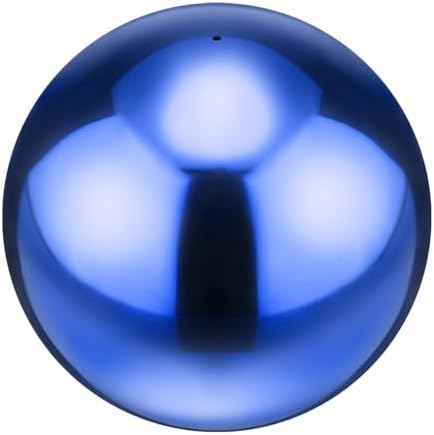 M METERXITY 1-Pack Garden Gazing Globes Ball 8 Inch 201 Stainless Steel Hollow Mirror Reflective Floating Ball for Garden/Pond/Home/Yard Outdoor Decoration [Ruby Blue] by MMETERXITY