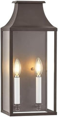 18" Medium Classic Outdoor Wall Light, House Exterior Sconce Lantern by ZMKMOK