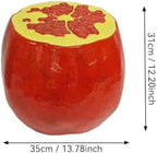 12.2" Pomegranate Stool Garden Statue Concrete French Country Decor - Image 2