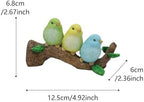 Decor for Outside Tree Hugger with Triple Birds on Branch Hanging Garden Statue Back Yard - Image 2