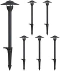 Low Voltage Pathway Lights LED Landscape Lights, 4.5W 12V AC/DC, 3000K Warm White, Cast-Aluminum, IP65 Waterproof, ETL Listed, for Yard, Walkway, Garden, 6 Pack by MULANDI
