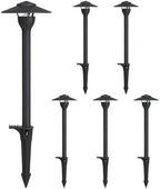 Low Voltage Pathway Lights LED Landscape Lights, 4.5W 12V AC/DC, 3000K Warm White, Cast-Aluminum, IP65 Waterproof, ETL Listed, for Yard, Walkway, Garden, 6 Pack by MULANDI