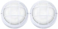 GRUENLICH LED Bulkhead Light, 8" Round Aluminum, 5000K, White, 2 Pack by GRUENLICH