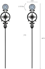 Touch of Class Pathways Driveway Marker, Compass Star, Black, Set of 2 - Image 3
