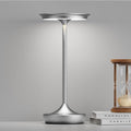 LED Cordless Table Lamp 6000mAh Rechargeable Battery Outdoor Light Silver by SHANGCAI