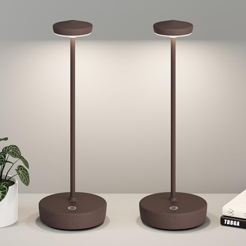 TBBGA Cordless Table Lamp Rechargeable 2 Pack, 5000mAh Battery Table Light by TBBGALEDCordlessTableLamps