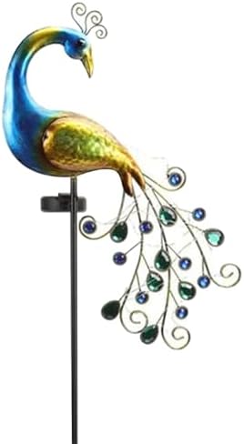 Solar Light Peacock Garden Light Metal Peacock Garden Solar Lamp 300mAh Outdoor Decorative Stake Lights Stake for Yard Decorations Lights, Outdoor g - Image 5