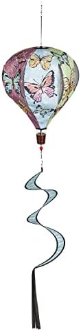 Evergreen Butterfly Fields Burlap Balloon Spinner by Unknown