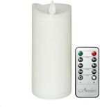 Stonebriar LED Pillar Candles — Remote & Timer, Real Wax Flameless Candles for Home Décor, Weddings & Events, Pack of 6, White, 3" x 8" by StonebriarCollection