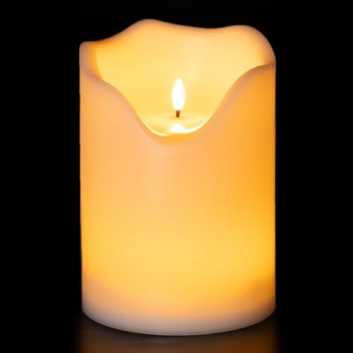 Homemory 6.3"x8" Extra Large Outdoor Waterproof Candle with Auto 6H Timer by Homemory