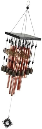 Copper Wind Chime Balcony Ornament for Garden and Yard Vintage Red by GALPADA