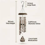 Carson 30" 'Angels' Arms' Memorial Wind Chime to Remember Loved One - Image 3