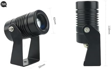 LED Beam Spotlight, 12V Low Voltage 360° Adjusted Spotlight Led Beam Light, IP67 Waterproof Led Beams Light, Outdoor Building Exterior Wall Projector Lights(Warm Light,5w) - Image 2