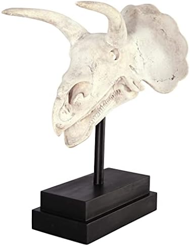 Design Toscano NE867039 Triceratops Dinosaur Skull Fossil Statue on Museum Mount,Multicolored - Image 2