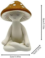 Fairys Garden Miniatures Meditations Mushroom Figurine Garden Statue Decors Fairys Gardens Accessory Table Centrepieces Table Centrepieces - Image 7
