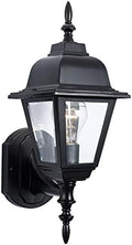 Maple Street 1-Light Outdoor Wall Light with Clear Glass, Wet Rated for Porch, Patio, and Garage – Design House, 507566 by DesignHouse