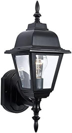 Maple Street 1-Light Outdoor Wall Light with Clear Glass, Wet Rated for Porch, Patio, and Garage – Design House, 507566 by DesignHouse