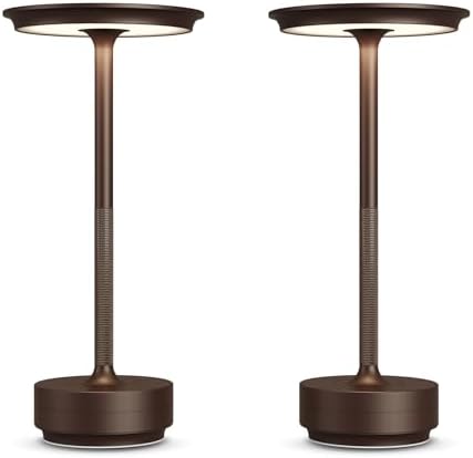2 Pack Cordless Table Lamps Rechargeable, 5000mAh LED Table Light by FDIDC