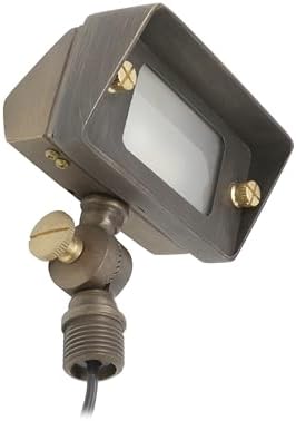 Lightkiwi R9872 Brass Flood Light & Wall Wash Outdoor Lighting Fixture for 12 Volts Low Voltage Landscape Lighting (Light Bulb Not Included) - Image 2