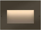 Hinkley Landscape Taper 1563BZ Horizontal 12v Step Light, Low-Voltage Integrated LED, Recessed Mount, Safe for Wet Conditions, Wiring Kit Included, Bronze Finish by Hinkley