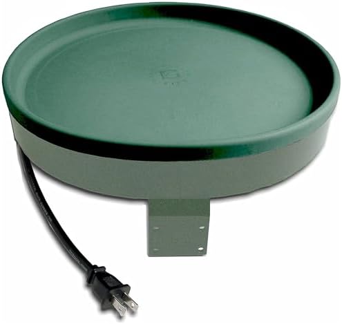 Farm Innovators BD-75 All-Season 3-in-1 Outdoor 14-Inch Heated Birdbath with 3 Mounting Options, 75 Watts, Green/Light Green (4 Pack) - Image 7