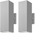 mirrea 12" Modern Outdoor Porch Light in 2 Lights, Matte Gray, 2 Pack by mirrea