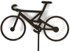 Hobby and Leisure Style Rustic or Powder Coated Metal Garden Stake or Stand (Bicycle 23" Tall Including Stake, Naturally Rusted) - Image 3