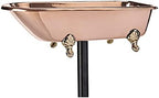 Pure Copper Bird Bath, Featuring Clawfoot Bathtub Design - Polished Copper by Good Directions by GoodDirections