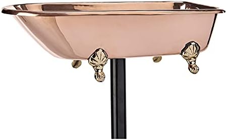 Pure Copper Bird Bath, Featuring Clawfoot Bathtub Design - Polished Copper by Good Directions by GoodDirections