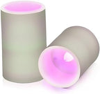 YETTASBIN Sage Green Color Flameless Candles with Remote Control and Timer, Adjustable Brightness Long Lasting Battery Operated LED Pillar Candles for Indoor Outdoor Party Holiday Home Decor, 2 Pack - Image 2