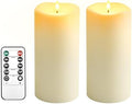 10" x 5" Large Outdoor Candles with Timer Waterproof Flickering Candles by CYVONUS