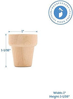 Woodpeckers Small Wooden Flower Pot 1-1/6 x 1-inch, Pack of 100 1inch Mini Pots, 1 Flower Pots to Paint & Plant - Image 3