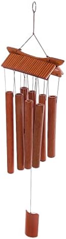 Wind Chimes for Outdoor, Antique, Amazing, Garden Pipes, Copper Yard, Wall, Home Decor, Tones(Black,Medium) by Unknown
