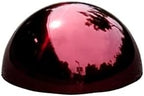 6Pcs Hemisphere Gazing Ball, Stainless Steel Mirror Polished Hollow Half Balls, Seamless Gazing Hemisphere Hollow Floating Reflective Hemisphere for Home Pond Outdoor Wall Decor (Red) - Image 2