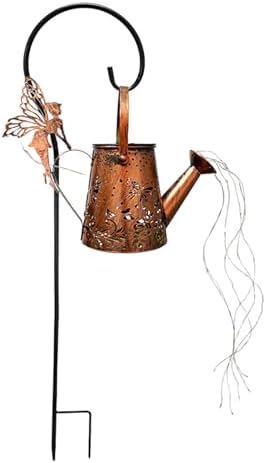 awakentti Solar Butterfly Lights Outdoor, Hollow Butterfly Watering Can Lights, Landscape Waterproof Decoration, Solar Butterfly for Courtyard, Walkways by awakentti