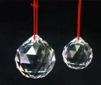 Petrichor Feng Shui Clear Crystal Hanging Ball for Good Luck & Prosperity - Home Decoration/Gifting (80 MM/Pack of 2) - Image 3