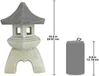 Design toscano ng29869 asian decor pagoda lantern statue, medium, two tone stone finish - Image 6