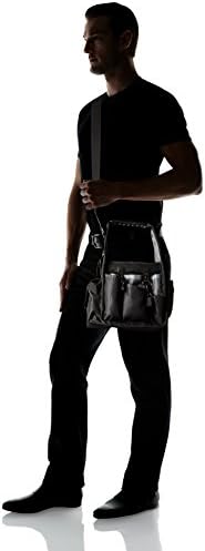 McGuire-Nicholas Electrician's Tote, Easy Carry Tool Bag for Electricians, Multi Pocket and Loop Design for Tools and Electrical Equipment , Black and Silver - MN-22128 - Image 3